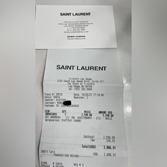 BNIB YSL College Bag Dark Beige and Gold - Picture 11 of 11